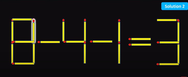 Thử tài IQ: Di chuyển một que diêm để 6+4-1=3 thành phép tính đúng- Ảnh 3.