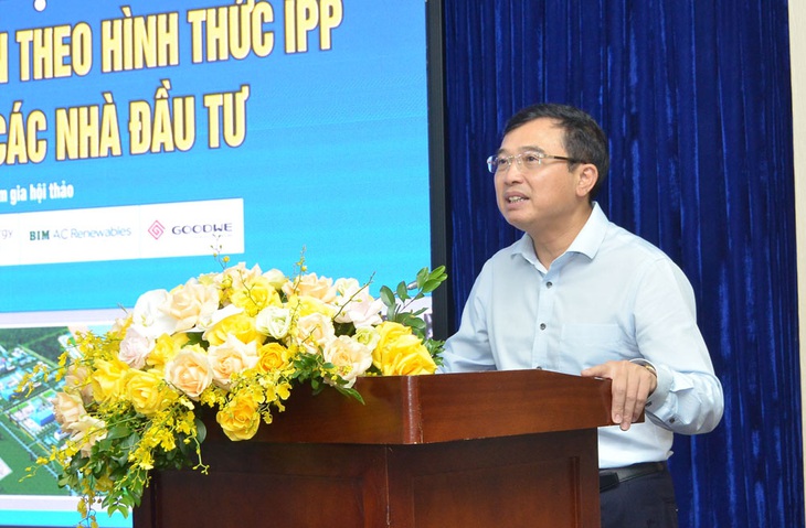 Ông Hoàng Quốc Vượng phát biểu trong cuộc họp về thu hút nhà đầu tư vào lĩnh vực điện năm 2020 - Ảnh: N.TH.