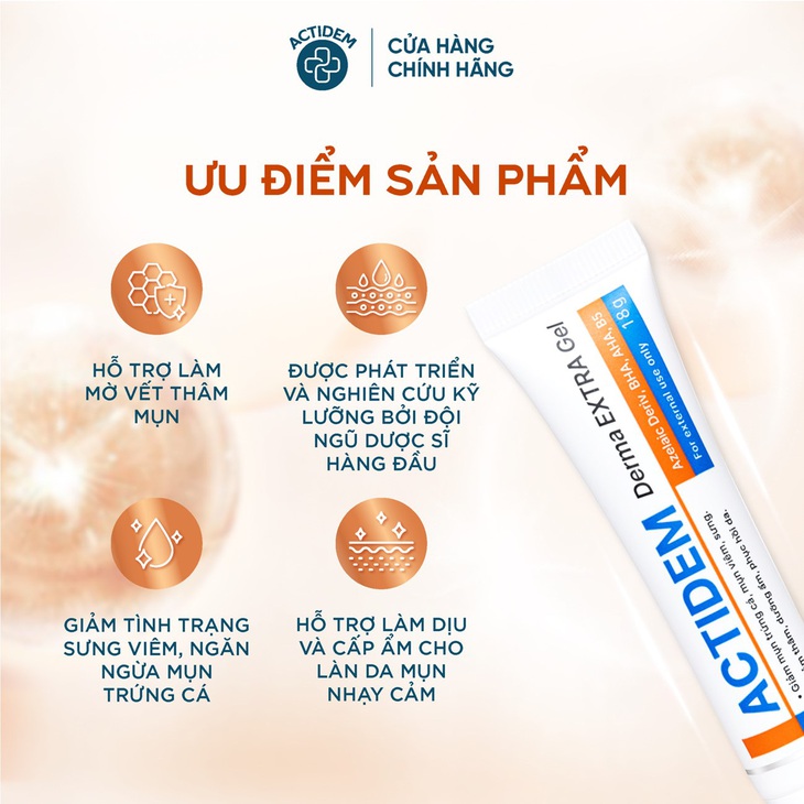 Gel trị mụn Actidem Derma Extra Gel