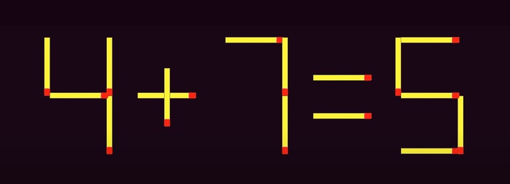 Thử tài IQ: Di chuyển một que diêm để 2+1+4=9 thành phép tính đúng- Ảnh 5.