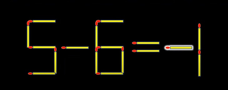 Thử tài IQ: Di chuyển một que diêm để 9-6=1 thành phép tính đúng- Ảnh 2.