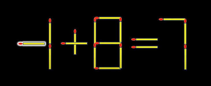 Thử tài IQ: Di chuyển một que diêm để 7+7=8 thành phép tính đúng- Ảnh 2.