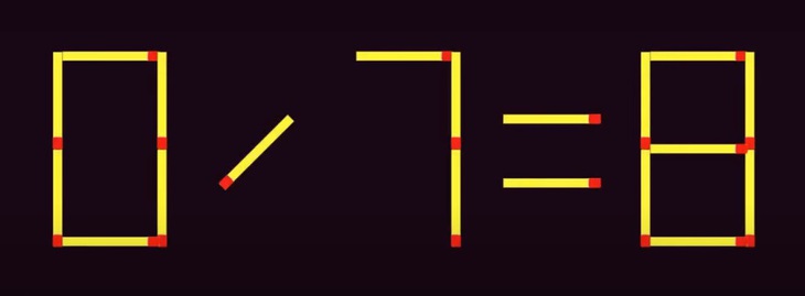 Thử tài IQ: Di chuyển hai que diêm để 1+9=8 thành phép tính đúng - Ảnh 3.
