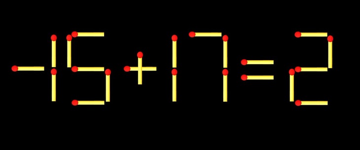 Thử tài IQ: Di chuyển một que diêm để 16+17=2 thành phép tính đúng - Ảnh 1.