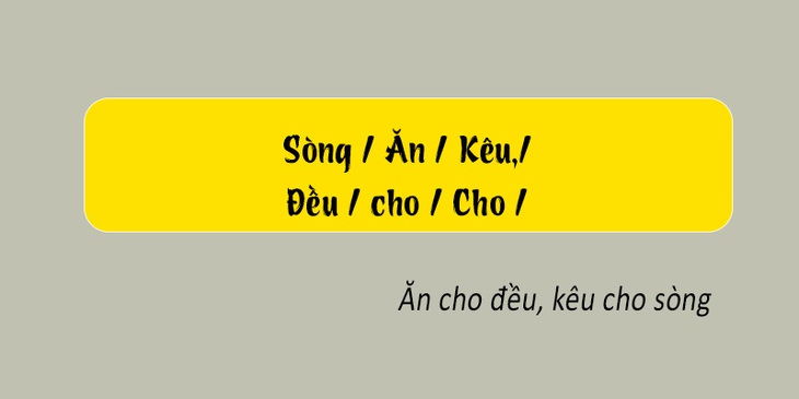 Thử tài tiếng Việt: Sắp xếp các từ sau thành câu có nghĩa (P146) - Ảnh 1.