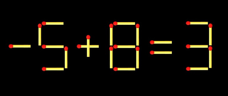 Thử tài IQ: Di chuyển một que diêm để 8+13=7 thành phép tính đúng - Ảnh 1.