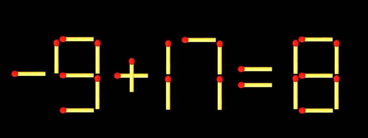 Thử tài IQ: Di chuyển một que diêm để 8+17=8 thành phép tính đúng - Ảnh 1.