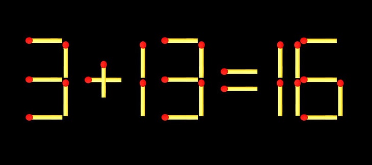 Thử tài IQ: Di chuyển một que diêm để 6+12=7 thành phép tính đúng - Ảnh 1.