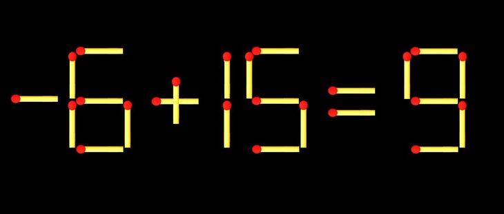 Thử tài IQ: Di chuyển một que diêm để 8+15=9 thành phép tính đúng - Ảnh 1.