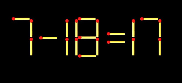 Thử tài IQ: Di chuyển một que diêm để 8+13=7 thành phép tính đúng - Ảnh 2.