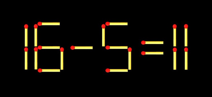 Thử tài IQ: Di chuyển một que diêm để 6+6=8 thành phép tính đúng - Ảnh 1.