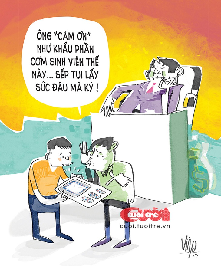 Quà cảm ơn như... khẩu phần cơm sinh viên - Ảnh 1.