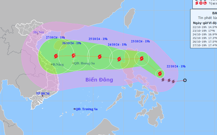 Bão Trà Mi di chuyển thế nào sau khi vào Biển Đông? - Ảnh 1.