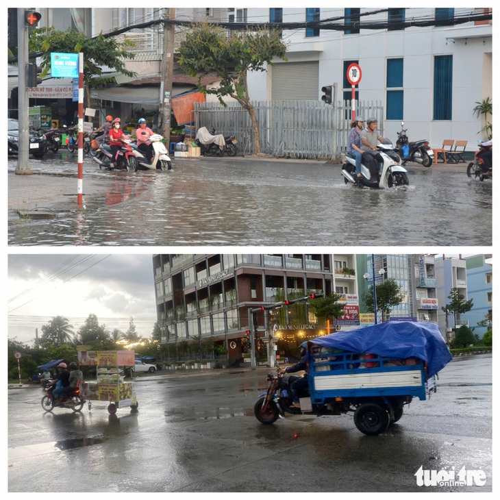 Lắp đặt nhiều nắp cống để ngăn triều cường ngập ở Mỹ Tho - Ảnh 4.