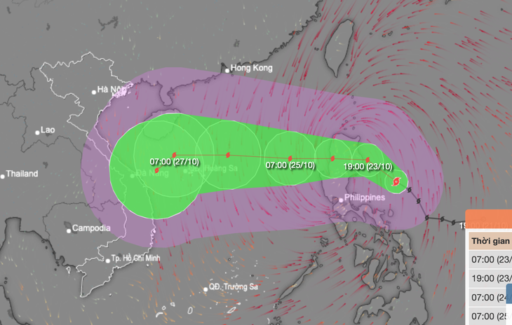 Bão Trà Mi di chuyển thế nào sau khi vào Biển Đông? - Ảnh 1.