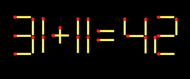 Thử tài IQ: Di chuyển một que diêm để 19+19=97 thành phép tính đúng - Ảnh 1.