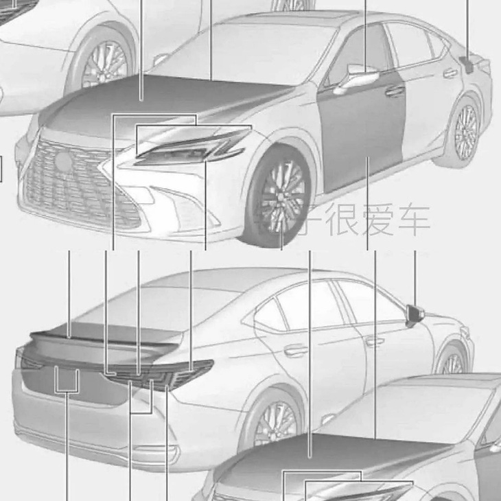 Lexus ES lột xác nội thất, sắp có bản chạy điện - Ảnh 1.