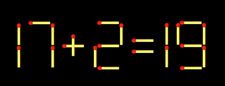 Thử tài IQ: Di chuyển hai que diêm để 7+14=13 thành phép tính đúng - Ảnh 1.