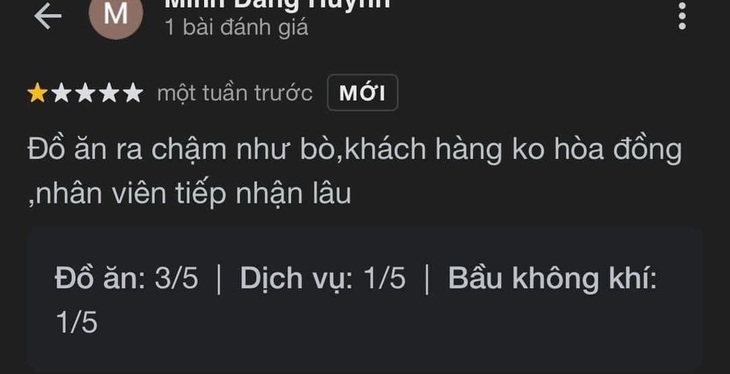 Ảnh vui 9-10: Đánh giá 1 sao của khách hàng khiến chủ quán áp lực - Ảnh 1.