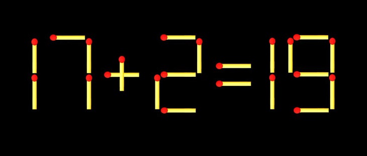 Thử tài IQ: Di chuyển một que diêm để 16-17=7 thành phép tính đúng - Ảnh 1.