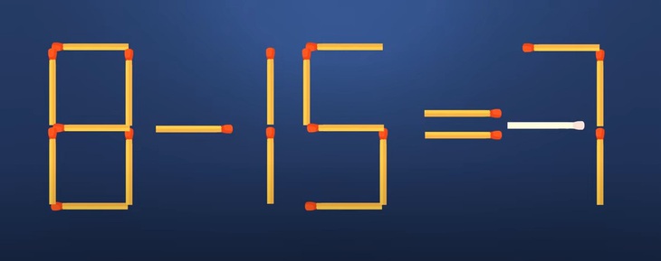 Thử tài IQ: Di chuyển một que diêm để 8-16=7 thành phép tính đúng - Ảnh 1.