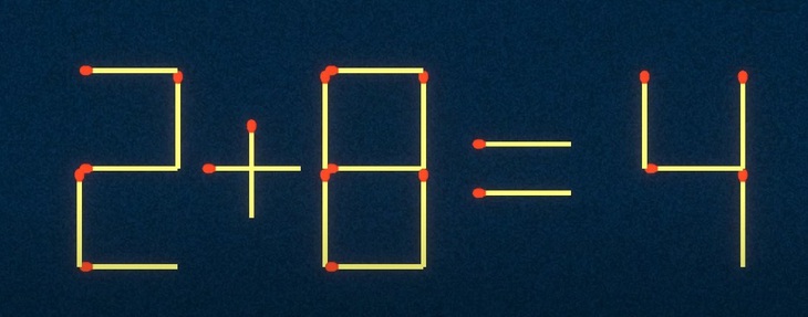 Thử tài IQ: Di chuyển một que diêm để 3-8=5 thành phép tính đúng - Ảnh 1.