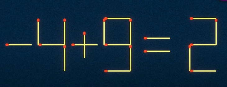 Thử tài IQ: Di chuyển một que diêm để 1+9=4 thành phép tính đúng - Ảnh 3.