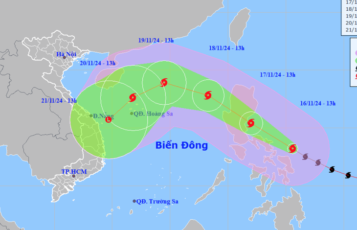 Siêu bão Man-yi gió mạnh gần 200km/h, sức phá hoại cực kỳ lớn - Ảnh 1.