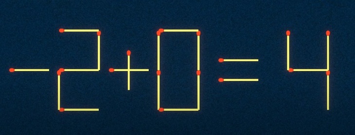 Thử tài IQ: Di chuyển một que diêm để 8+8=2 thành phép tính đúng - Ảnh 2.