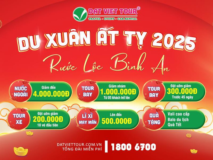 Đất Việt Tour ưu đãi tour Tết 2025 đến 4 triệu đồng và lì xì may mắn - Ảnh 1.