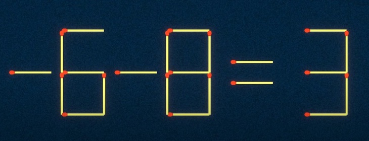 Thử tài IQ: Di chuyển một que diêm để -9+3=4 thành phép tính đúng - Ảnh 2.