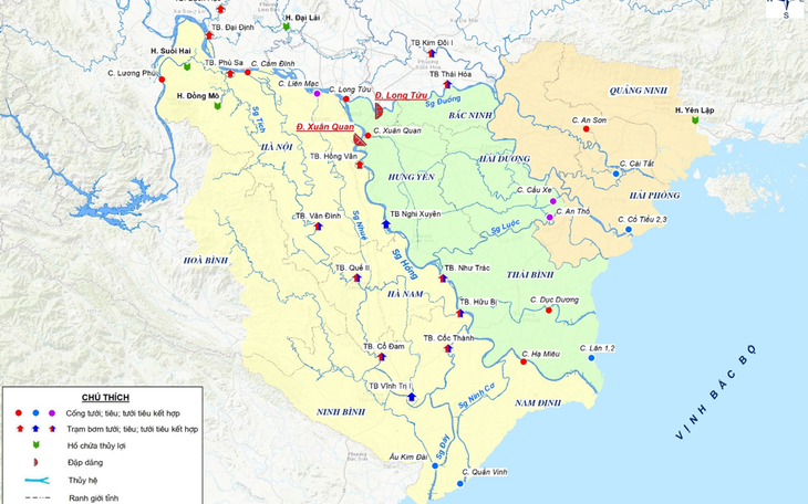 Dự kiến xây hai đập dâng trên sông Hồng và sông Đuống ở Hà Nội - Ảnh 2.