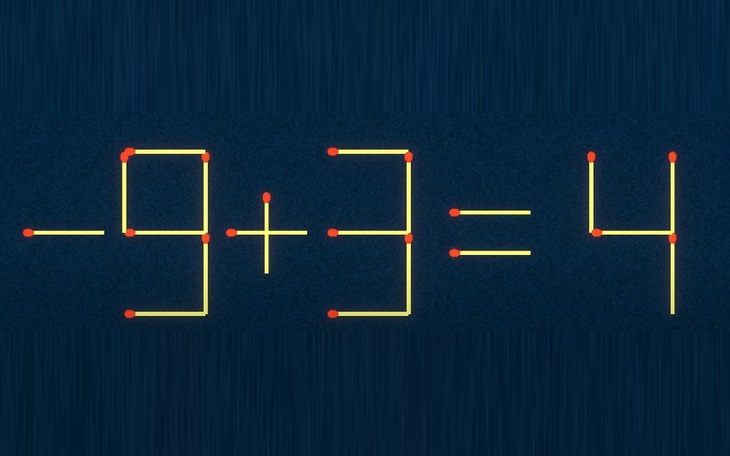 Thử tài IQ: Di chuyển một que diêm để -5-4=5 thành phép tính đúng - Ảnh 7.