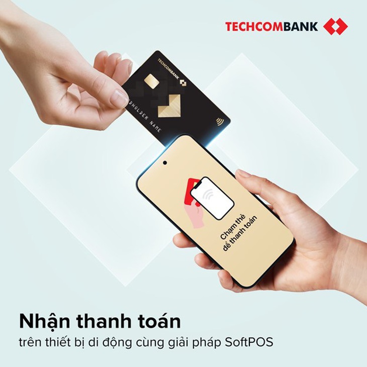 Techcombank SoftPOS giúp tiểu thương nhận thanh toán dễ dàng - Ảnh 1.