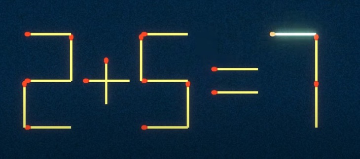 Thử tài IQ: Di chuyển một que diêm để 5+8=4 thành phép tính đúng - Ảnh 1.