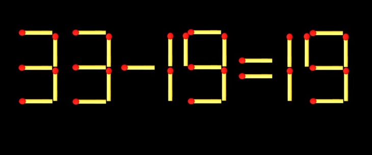 Thử tài IQ: Di chuyển một que diêm để 8+19=5 thành phép tính đúng - Ảnh 3.