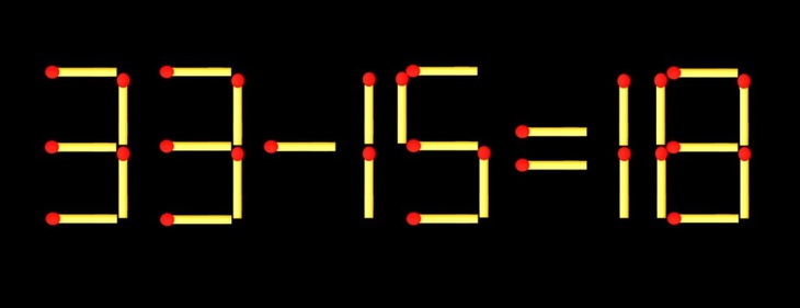 Thử tài IQ: Di chuyển một que diêm để 8+19=5 thành phép tính đúng - Ảnh 1.