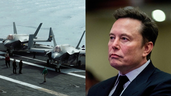 Ông Musk chỉ trích tiêm kích F-35, ủng hộ máy bay không người lái - Ảnh 1.