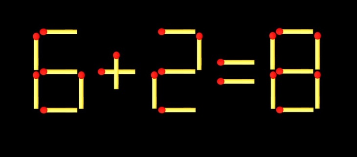 Thử tài IQ: Di chuyển một que diêm để 2+77=8 thành phép tính đúng - Ảnh 1.