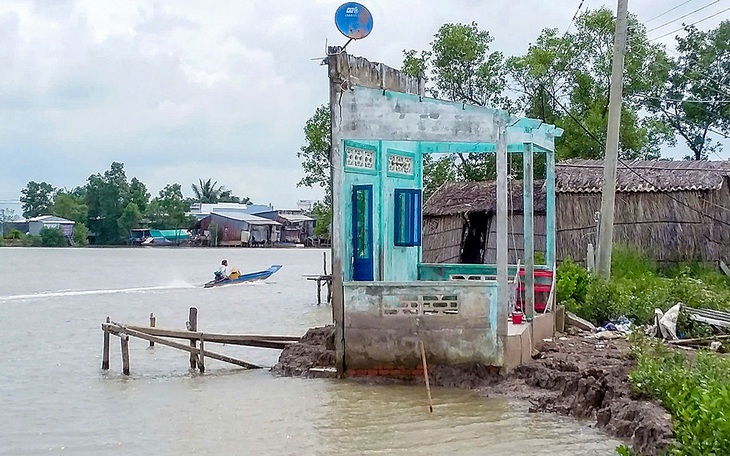 Sông Hậu, sông Cổ Chiên chuẩn bị đón đợt xâm nhập mặn - Ảnh 2.