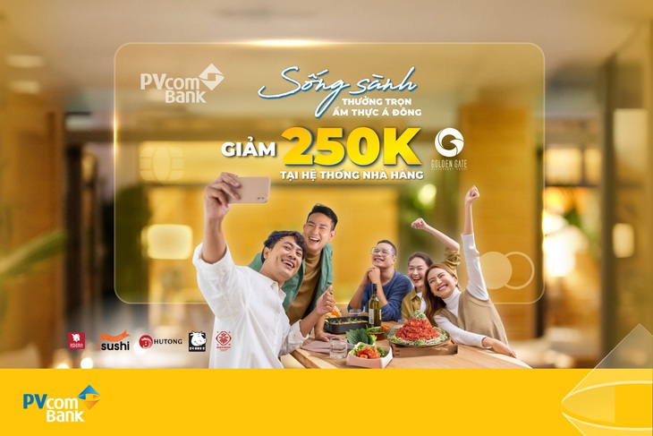 PvcomBank ưu đãi cho chủ thẻ thanh toán tại Golden Gate - Ảnh 1.