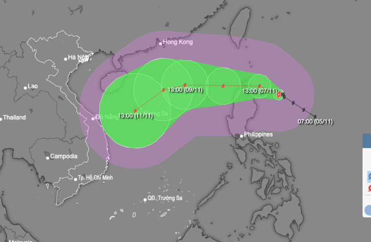 Chuyên gia nhận định diễn biến bão Yinxing khi vào Biển Đông? - Ảnh 1.