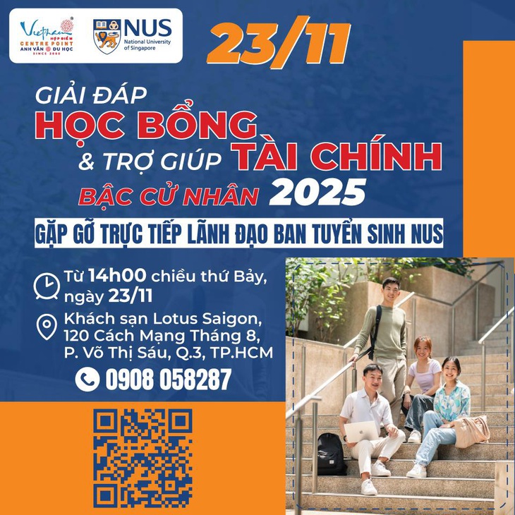 Ban tuyển sinh NUS giải đáp về cơ hội giành học bổng - Ảnh 1.