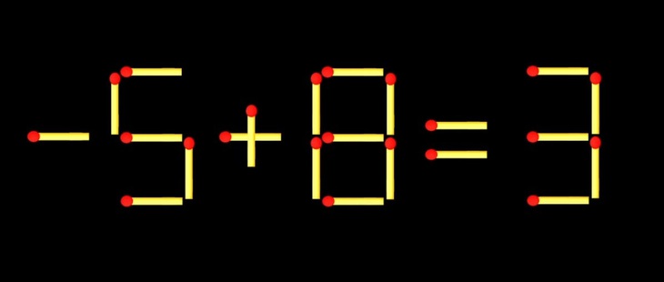 Thử tài IQ: Di chuyển một que diêm để 6+8=3 thành phép tính đúng - Ảnh 1.