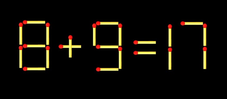 Thử tài IQ: Di chuyển một que diêm để 6+8=3 thành phép tính đúng - Ảnh 1.