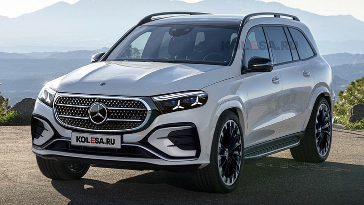 Mercedes-Benz GLS facelift lần 2 lộ mặt: Màn 50 inch, ngoại thất nổi bật với hình ngôi sao - Ảnh 2.