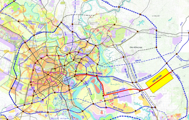TP.HCM góp ý phương án làm đường sắt Thủ Thiêm - Long Thành 3,4 tỉ USD - Ảnh 1.