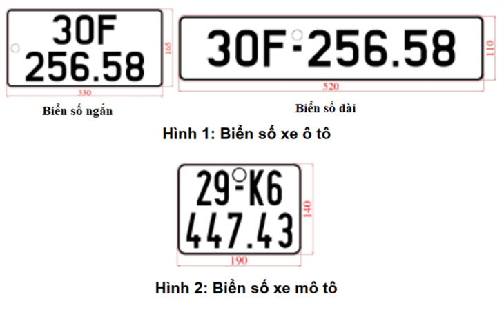 Bộ Công an 'trình làng' mẫu biển số xe ôtô, mô tô từ 1-1 2025 - Ảnh 1.