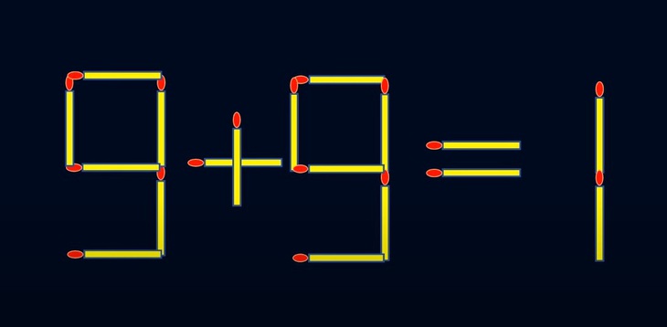 Thử tài IQ: Di chuyển một que diêm để 8+3=3 thành phép tính đúng - Ảnh 2.