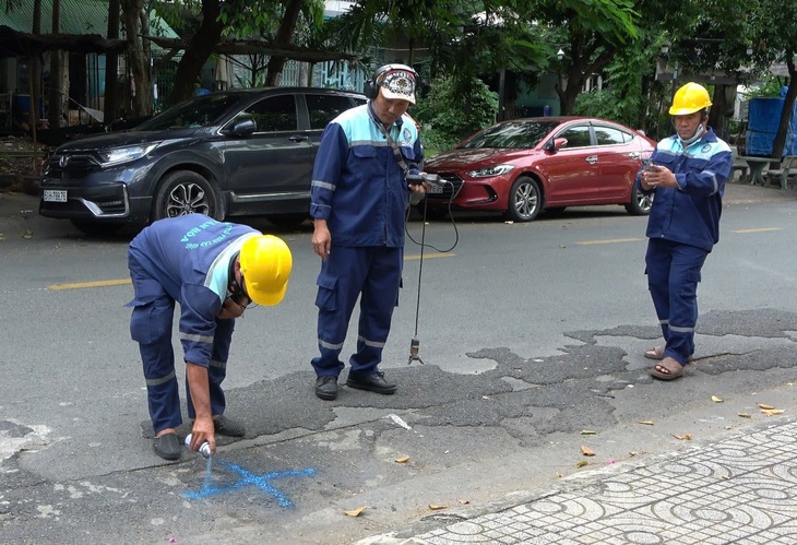 Cấp nước Tân Hòa diễn tập ứng phó sự cố bể ống - Ảnh 2.